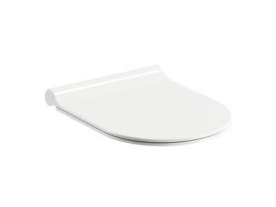 Capac WC Ravak Concept Chrome Uni slim cu inchidere lenta, alb