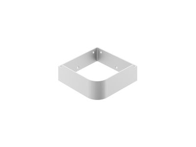 Consola pentru lavoar de colt Ravak Yard de 28x28cm, alb