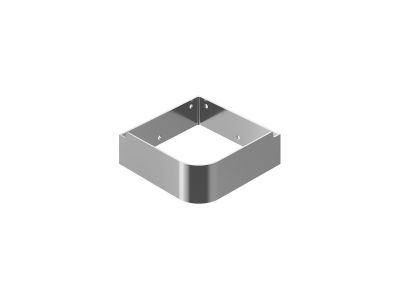 Consola pentru lavoar de colt Ravak Yard de 28x28cm, inox