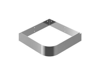 Consola pentru lavoar de colt Ravak Yard de 45x45cm, inox