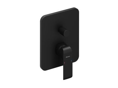 Baterie cada-dus Ravak Flat Black FL 065.20 cu montaj incastrat, necesita corp ingropat X070139, negru mat