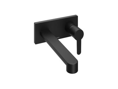 Baterie lavoar Ravak Puri Black PU 019.20 de perete, negru mat