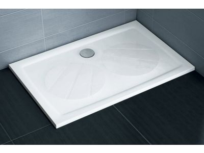 Cadita de dus rectangulara Ravak Gigant Pro 100x80cm, alb