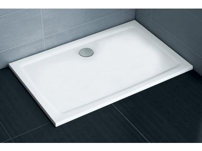 Cadita de dus rectangulara Ravak Gigant Pro Flat 100x80cm, alb