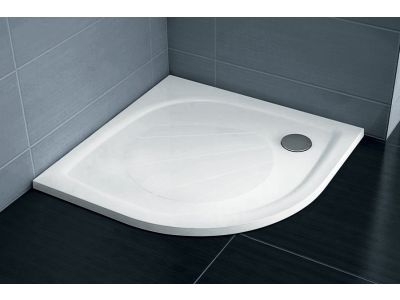 Cadita de dus semirotunda Ravak Elipso Pro 90x90cm, alb