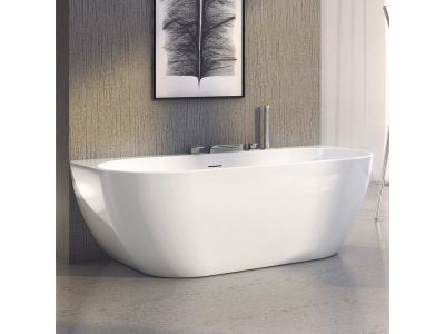 Cada freestanding Ravak Freedom W 166x80cm, montare la perete, alb