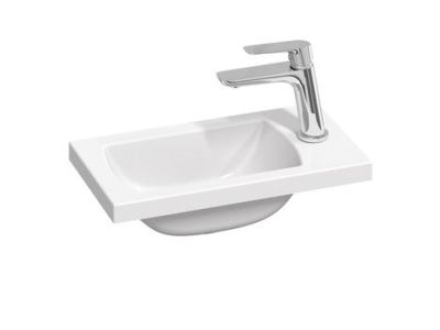 Lavoar asimetric Ravak Concept Classic II 400, 40x22cm, alb