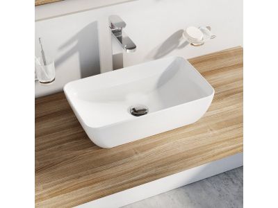 Lavoar tip bol Ravak Uni 500 R Slim, 50x31x12.5cm, alb