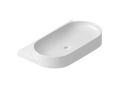 Lavoar oval Ravak Yard 80x50cm, alb