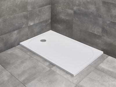 Cadita dus dreptunghiulara marmura slim Radaway Zantos F 120x80x3,2cm