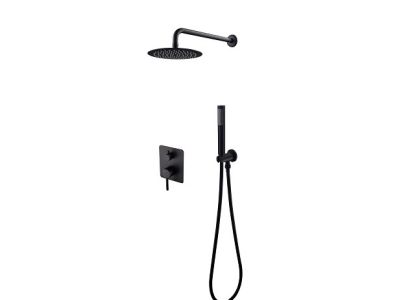Sistem de dus incastrat Besco Decco/Illusion II, negru mat