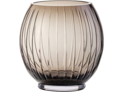 Vaza Zwiesel Glas Signum, design Bernadotte & Kylberg, handmade, 19cm, maro fumuriu