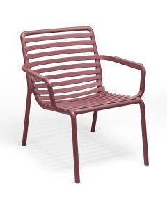 Scaun exterior Nardi Doga Relax rosu marsala