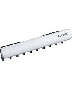 Capac de scurgere pentru lavoar Geberit ONE cu insertie de pieptene, fixare magnetica, crom mat