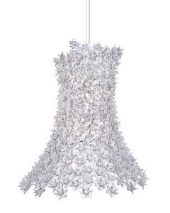 Suspensie Kartell Bloom design Ferruccio Laviani, G9 max 9x33W, d53cm, transparent