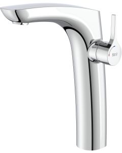 Baterie lavoar Roca Insignia Cold Start pentru lavoare tip bol, ventil click-clack, crom