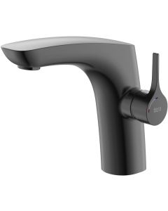 Baterie lavoar Roca Insignia Cold Start, fara ventil, brushed titanium black
