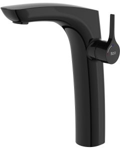 Baterie lavoar Roca Insignia Cold Start pentru lavoare tip bol, fara ventil, titanium black