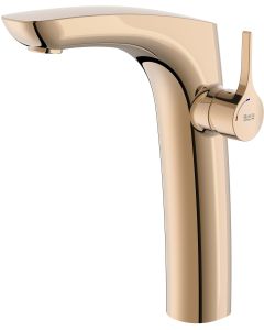 Baterie lavoar Roca Insignia Cold Start pentru lavoare tip bol, fara ventil, rose gold