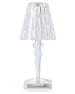 Veioza Kartell Battery design Ferruccio Laviani, LED 0.8W, h22cm, transparent