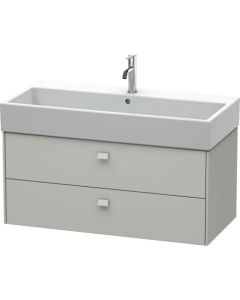 Dulap baza suspendat Duravit Brioso 984x442mm, cu doua sertare , gri ciment mat
