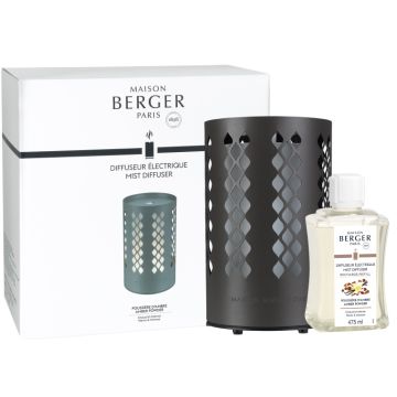 Difuzor ultrasonic parfum Maison Berger Losange + parfum Poussiere d'Ambre 475ml