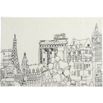 Suport farfurii Sander Linen Europe 35x50cm, 29 ecru