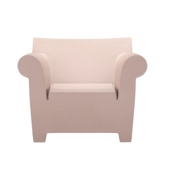 Fotoliu Kartell Bubble, design Philippe Starck, cipria