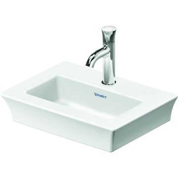 Lavoar Duravit White Tulip 45cm, fara preaplin, montare pe mobilier, ventil ceramic, alb