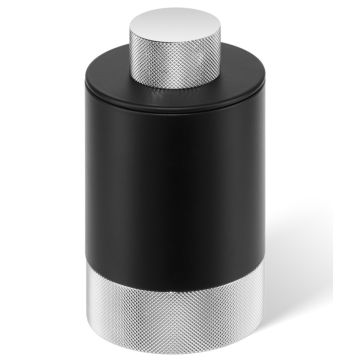 Cutie cu capac Decor Walther Club BMD 1, h 12cm, negru mat-crom