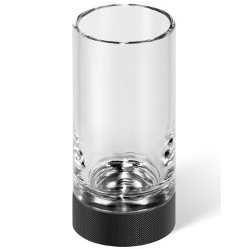 Pahar Decor Walther Club SMG, h 12.5cm, cristal, negru mat