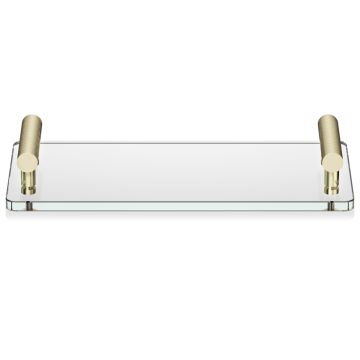 Tava Decor Walther Club TAB, 33x17cm, transparent-auriu mat 24k