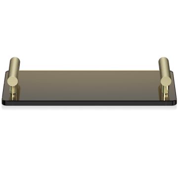 Tava Decor Walther Club TAB, 33x17cm, maro inchis-auriu mat 24k
