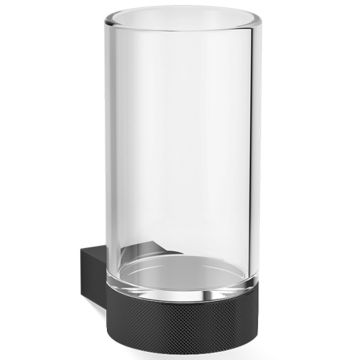 Pahar cu suport de perete Decor Walther Club WMG, 12.5cm, cristal, negru mat