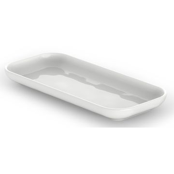 Tava Decor Walther Porzellan DW 542, 2.5x24.2x10.9cm, alb