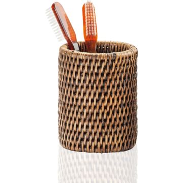 Pahar suport Decor Walther Basket BER, 8cm, rattan inchis