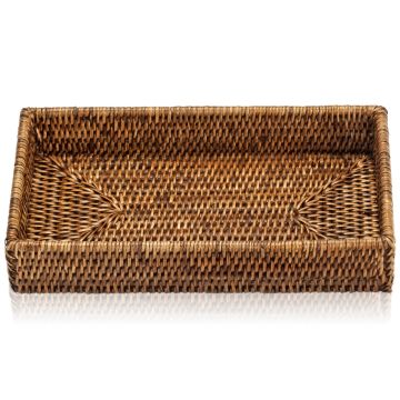 Cos pentru cosmetice Decor Walther Basket, 5 x 30 x 16cm, ratan dark