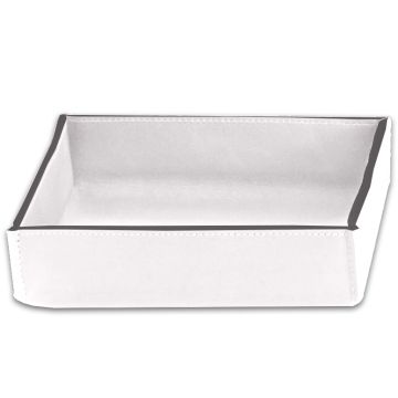 Tava Decor Walther Nappa TAB S, 17x17cm, piele, alb