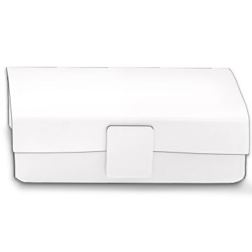Cutie cu capac Decor Walther Nappa UTBD, 25x17cm, piele, alb