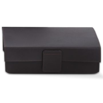Cutie cu capac Decor Walther Nappa UTBD, 25x17cm, piele, negru-maro