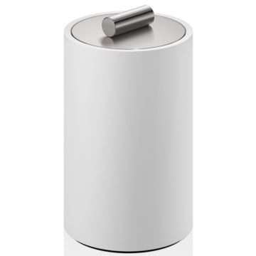Cutie cu capac Decor Walther Stone DMD M, 13x8cm, alb-inox mat