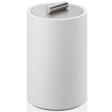 Cutie cu capac Decor Walther Stone DMD L, 16x10cm, alb-inox mat