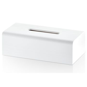 Cutie servetele Decor Walther Stone KB, 8x26x13.5cm, alb mat