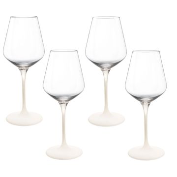 Set 4 pahare vin alb Villeroy & Boch Manufacture Rock Blanc, 410 ml