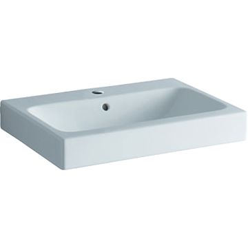 Lavoar Geberit iCon 60x48.5cm, montare pe mobilier, alb