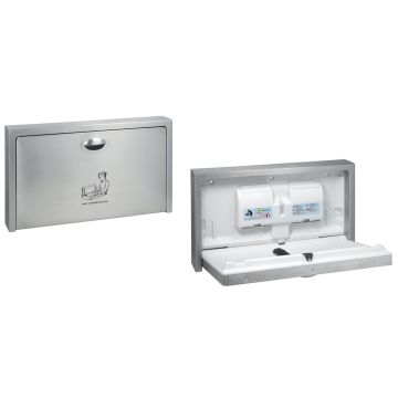 Statie de infasat bebe Bemeta Hotel cu montare pe perete, 90x52cm, inox periat
