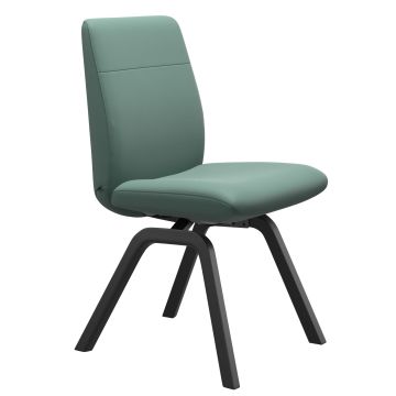 Scaun Stressless Chilli v2 Low D200 L, Balance&Glide, cadru negru, tapiterie piele Paloma Aqua Green