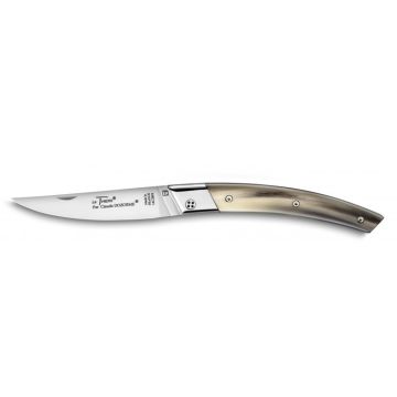 Cutit pliabil de buzunar Claude Dozorme Le Thiers RLT , maner corn deschis, lama inox