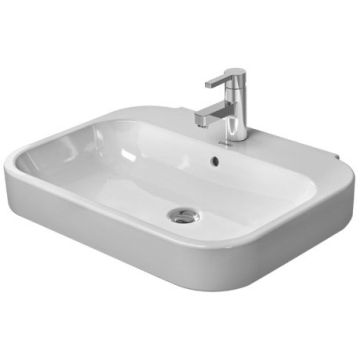 Lavoar Duravit Happy D.2 65x50cm, finisat suplimentar, alb