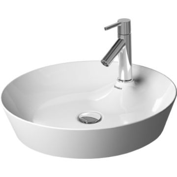 Lavoar rotund tip bol Duravit Cape Cod 48cm, fara preaplin, montare pe blat
